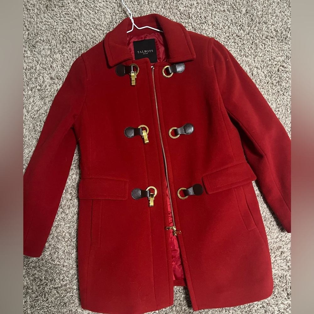 Talbots Red Peacoat